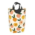 thumbnail image 2 of KLL Peach1 Laundry Hamper,Large Canvas Fabric Lightweight Storage Basket Toy Organizer Dirty Clothes Collapsible Waterproof, 2 of 6