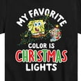 thumbnail image 3 of SpongeBob SquarePants - My Favorite Color Is Christmas Lights - Toddler And Youth Short Sleeve Graphic T-Shirt, 3 of 6