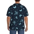 thumbnail image 3 of Fotbe Beautiful Butterflies Camisa Estampada de Manga Corta para Hombre, Casual de Verano, Estilo Playero, Sin Arrugas-3X-Large, 3 of 5