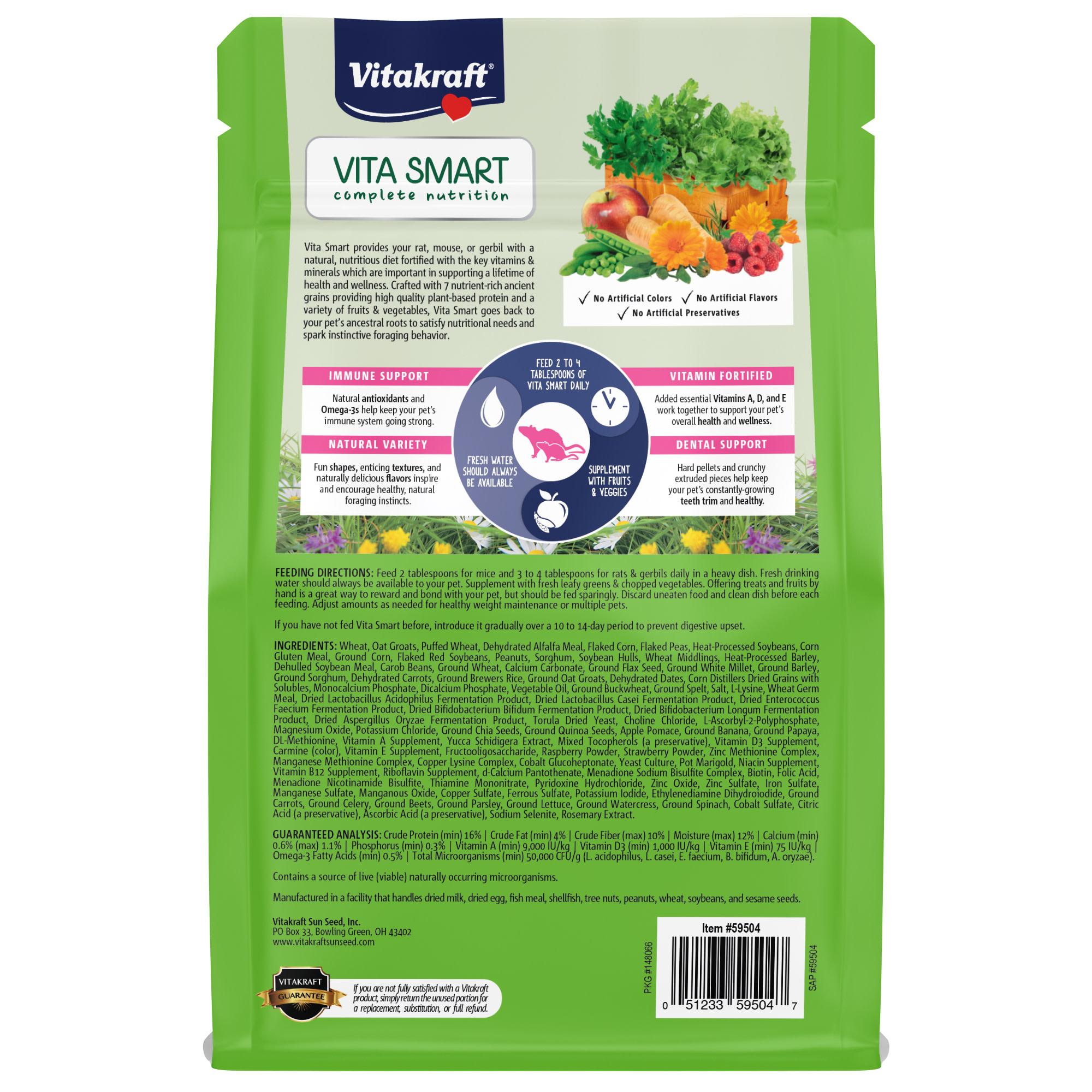 Vitakraft Vita Smart Rat and Mouse Food, 2 Pounds photo 5