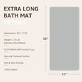 thumbnail image 3 of OTHWAY Extra Large Non-Slip Bath Mat with Strong Suction Cups, 36" x 17" Soft Rubber Shower Mat for Bathroom Floor, Durable & Skin-Friendly Bath Rug(Light Gray), 3 of 10