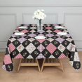 thumbnail image 3 of Pioneer Flower Floral Print Pattern Square Tablecloth, Waterproof Wipeable Spillproof Washable Table Cover for Home Kitchen Party Decor, 60"x60", 3 of 6