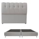 thumbnail image 1 of Box Base Cama King Size + Cabecera Nube Gris Claro, 1 of 8