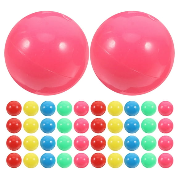 50 pelotas de plástico de colores para demostración, ideales para el juego sensorial y el conteo de los más pequeños. Pequeñas pelotas huecas de 2 cm para piscina de bolas.