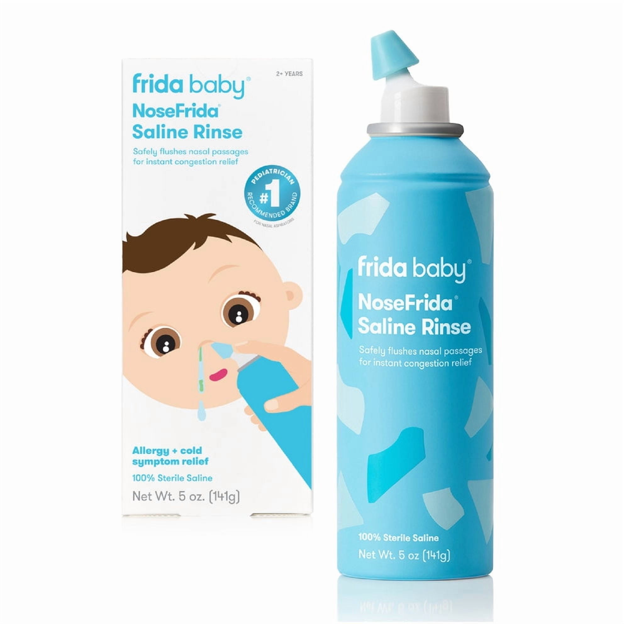 (2 pack) Frida Baby Saline Rinse for Toddler, 5oz