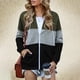 thumbnail image 1 of Puntoco Mujer Casual Empalme Color Sólido Manga Larga Cremallera Jersey Con Capucha Tops Con Bolsillo Liquidación Puntoco Puntoco-4210, 1 of 8
