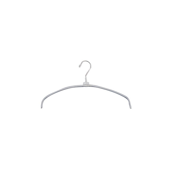 SSWBasics 16 inch White Metal Non-Slip Rubberized Hanger - Pack of 20