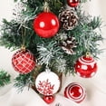 thumbnail image 3 of Accesorios para árboles de Navidad, paquete de 36 bolas de luz, bolas de colores, bolas de galvanoplastia, colgante, diseño de escena navideña, decoraciones de bolas colgantes, 3 of 5