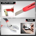 thumbnail image 3 of 39Pcs Home Repair Hand Tool Set Toolbox Bit Drive Plier Hammer Scissor Hex Key Househeld Garage Garden Office DIY Red, 3 of 7