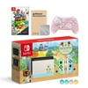 Nintendo Switch Animal Crossing Special Version Console Set, Bundle With Super Mario 3D World + Bowser's Fury And Mytrix Wireless Pro Controller and Accessories