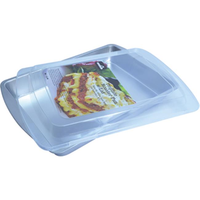 Tinplated Medium Roasting Pan with Lid 12 Units