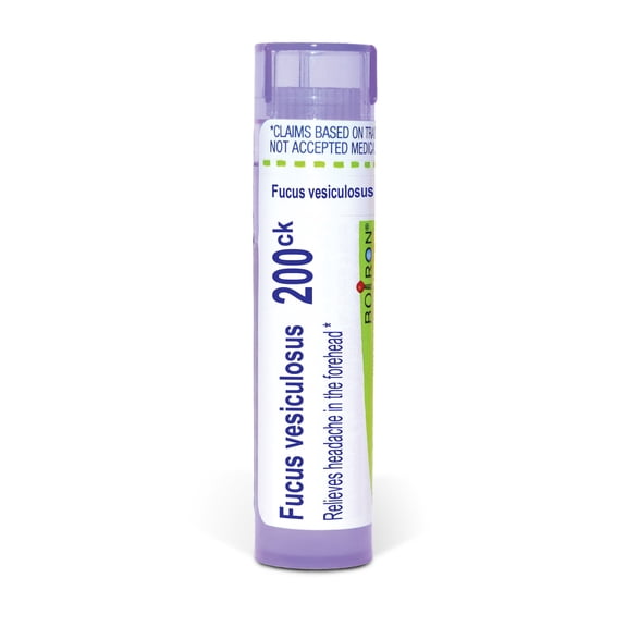 Boiron Fucus Vesiculosus 200CK, Homeopathic Medicine for Headache In The Forehead, 80 Pellets
