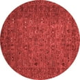 thumbnail image 1 of Ahgly Company Indoor Round Abstract Red Modern Area Rugs, 4' Round, 1 of 4