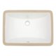 thumbnail image 1 of Lavabo de baño Dcolora rectangular 40,64 x 30,48 cm de porcelana blanca, 1 of 8