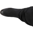 thumbnail image 5 of WHITE MOUNTAIN Womens Black Cushioned Ruched Trunell Stacked Heel Zip-Up Heeled Boots 8 M, 5 of 6