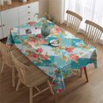 thumbnail image 2 of Pioneer Flower Rectangle Tablecloth 60"x84",Waterproof Polyester Rectangle Table Cloth, Wipeable Spillproof Polyester Tablecloth for Dining, Camping, Indoor and Outdoor, 2 of 5