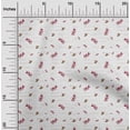 thumbnail image 1 of oneOone Polyester Lycra Pink Fabric Leaves Watercolor Dress Material Fabric Print Fabric By The Yard 56 Inch Wide, 1 of 4