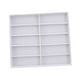 thumbnail image 2 of Organizador de gafas de sol, caja de almacenamiento para gafas, artículos decorativos de colección, 10 ranuras para gafas Blanco, 2 of 9