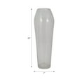 thumbnail image 2 of Floor Glass Vase for Home Decor - Decorative Flower Vase for Living Room and Table Decoration - Tall Accent for Bedroom, Office, and Entryway Styling - 22", Clear & Frost, 2 of 10