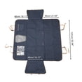 thumbnail image 4 of Unique Bargains 1 Pc Magic Tapes Car Seat Cover with Safety Belts Hanging Ropes for Pet Blue, 4 of 6