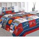 thumbnail image 1 of Juego de sábanas TWIN para niños y niñas, diseño estampado multicolor, deportivo, fácil de lavar, ligero., 1 of 2