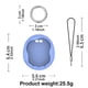thumbnail image 4 of Funda de Silicona Impermeable con Cordón a Prueba de Golpes para Tamagotchi Uni Azul, 4 of 4