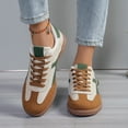 thumbnail image 5 of uvwlwu Casual Platform Sneakers Fashion Color Athletic Walking Shoes On Comfortable Lightweight Non Everyday Wear(Green,9.5), 5 of 9