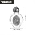 thumbnail image 2 of 4Pcs Church Use Holy Water Bottle Empty Holy Water Glass Bottle Embossed Delicate Mini Bottle, 2 of 4