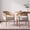 Natural, variant on Christopher Knight Home Mid-Century Dining Chairs, Upholstered Seats, Rattan Cane Back, Walnut, Set of 2