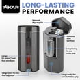 thumbnail image 4 of Xikar Meridian Triple Soft Flame Cigar Lighter, Gunmetal, 4 of 5