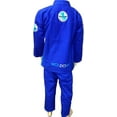 thumbnail image 3 of Woldorf USA Brazilian Jiu Jitsu Kimono Pearl Weave Gi Competition Uniform, Blue with Rip Stop Pants Size 6 A4 Pre-Shrunk, Ultra Light Weight Uniforms, 3 of 4