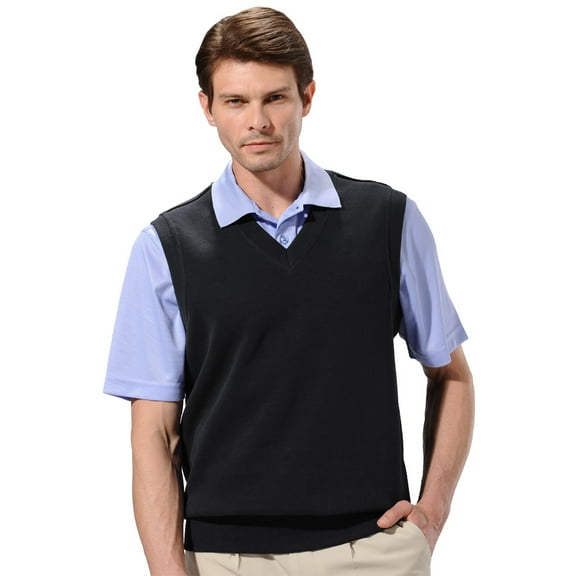 Monterey Club Men's Classic Midweight Knit V-Neck Vest #1924