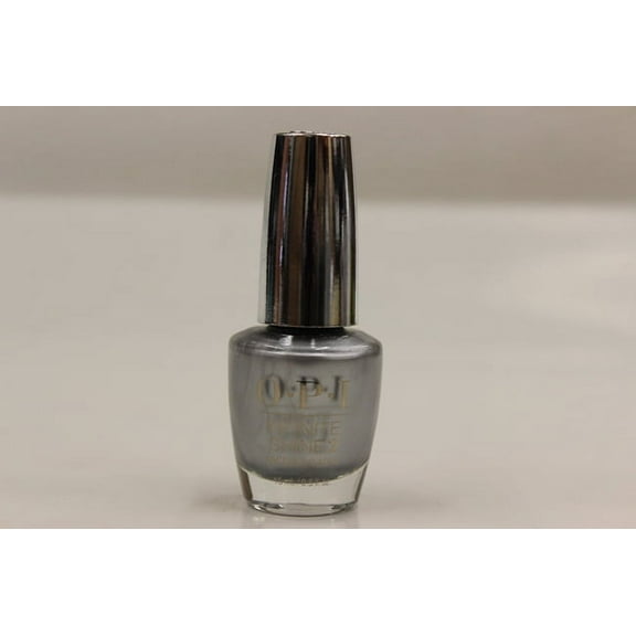 OPI Nail Lacquer, Infinite Shine, Silver On Ice, 0.5 Oz