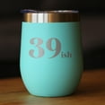 thumbnail image 2 of Bevvee Insulated Wine Tumbler 12 oz 39ish Wine Enthusiast Gifts Tumblers, 2 of 4