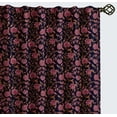 thumbnail image 1 of Vargottam 84 Inch Rod Pocket/Back Tab Cotton Curtains for Windows and Doors- Light Filtering Cotton- Light Filtering Drapes For Doors- Set of 2 Panels, 52"x84"- Botanical Flowers Print (Blue), 1 of 8