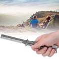 thumbnail image 3 of Knife Comb, Portable Training Knife Comb  for Riding for Travel argent, 3 of 7