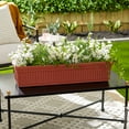 thumbnail image 4 of HC Companies 30 Inch Fluted Venetian Flower Window Box, Clay (3 Pack), 4 of 10