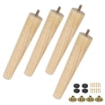 4Pcs Solid Wood Furniture Leg Kit 8/15/20cm Height Furniture Feet ...