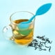 thumbnail image 5 of Colador de té de cocina con bandeja de goteo, bolas para infusionar té suelto, coladores de té azules, 5 of 9