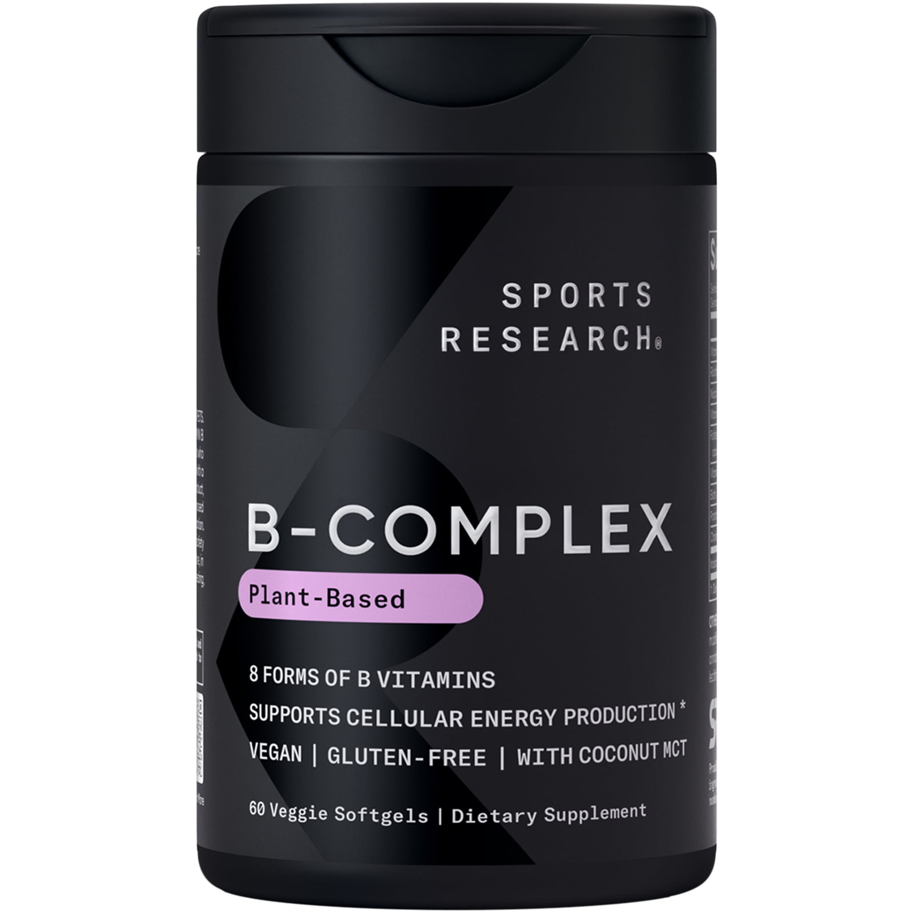 Sports Research® Vitamin B-Complex, 60 Count Plantgels™