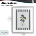 thumbnail image 4 of Stupell Industries French Country Summer Memories Flowers Gray Framed Print Under Glass, 13 x 16, by Val Rhodes, 4 of 8