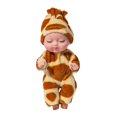 thumbnail image 2 of Mini muñecas durmientes de 4 ", ropa de muñeca hecha a mano, juguete de animales de dibujos animados, muñecas de bebé de simulación para niños, niñas, Estilo C Baoblaze lindas muñecas, 2 of 8