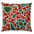 thumbnail image 1 of Joita Fleurs Dansantes Oreiller Intérieur / Extérieur Cousu Fermé - Tissu de Polyester Rouge, 1 of 3