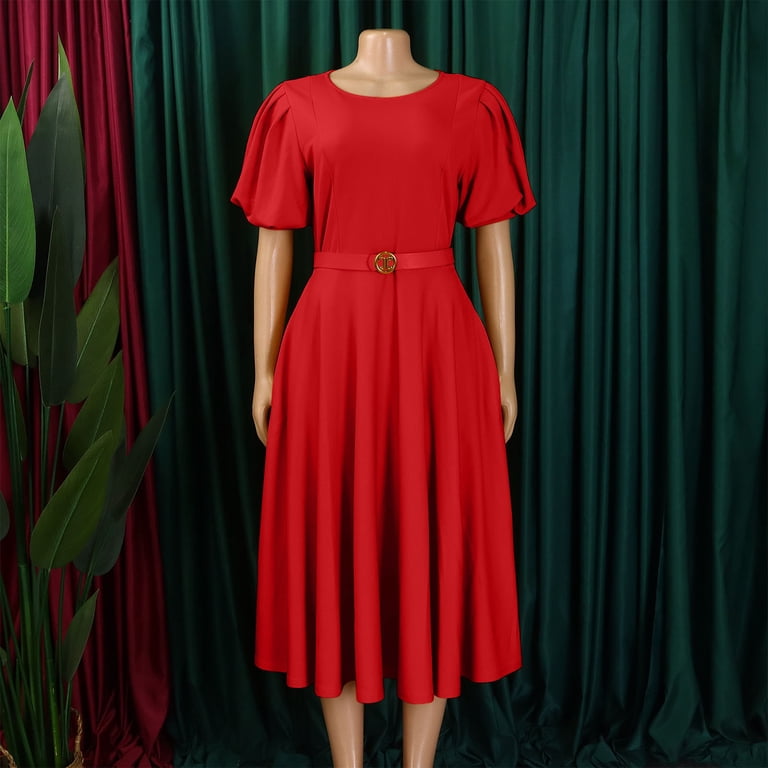 red belted midi dress Womens Friends Like These Burgundy Red Button Through Belted Midi Dress 14