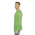 thumbnail image 6 of Abstract Tapered Sparkling Green Fashion Design Men's Long Sleeve AOP Shirt, 6 of 7