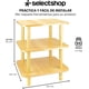 thumbnail image 2 of Mesa Centro Buro Minimalista Madera Lateral 3 Repisas 40cm Café, 2 of 7