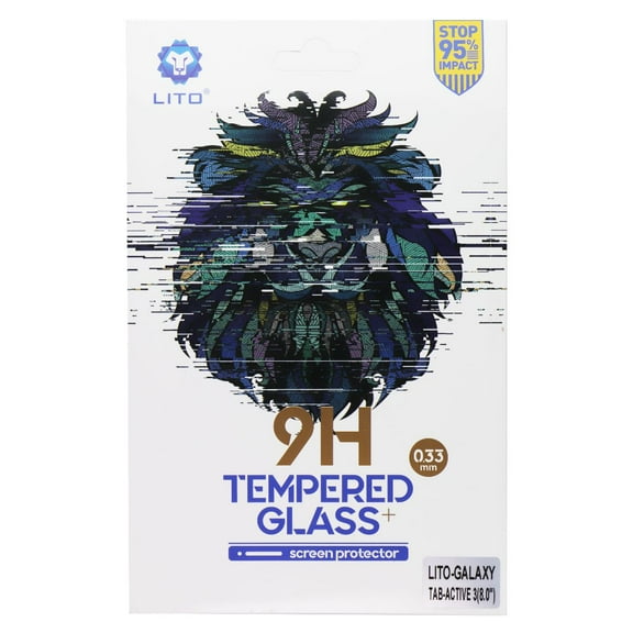 LITO 9H (.33mm) Tempered Glass Screen Protector for Galaxy Tab Active 3 (8-inch)