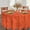 Orange, variant on Merry Christmas Gingerbread Man Rectangle Tablecloth 60 x 84 Inch, Pink Xmas Peppermint Candy Decorative Table Cloth Dining Table Cover, Snowflake Holiday Dinner Party Picnic Decoration