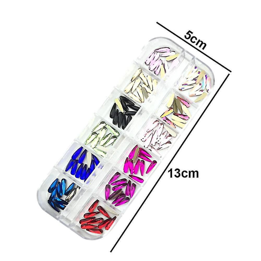 3D Nail Art Rhinestone Rhombus Flatback Crystal Stones For Diy Nail Art Decoration