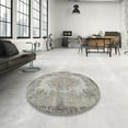 thumbnail image 4 of Ahgly Company Machine Washable Indoor Rectangle Traditional Pale Silver Gray Area Rugs, 2' x 5', 4 of 7